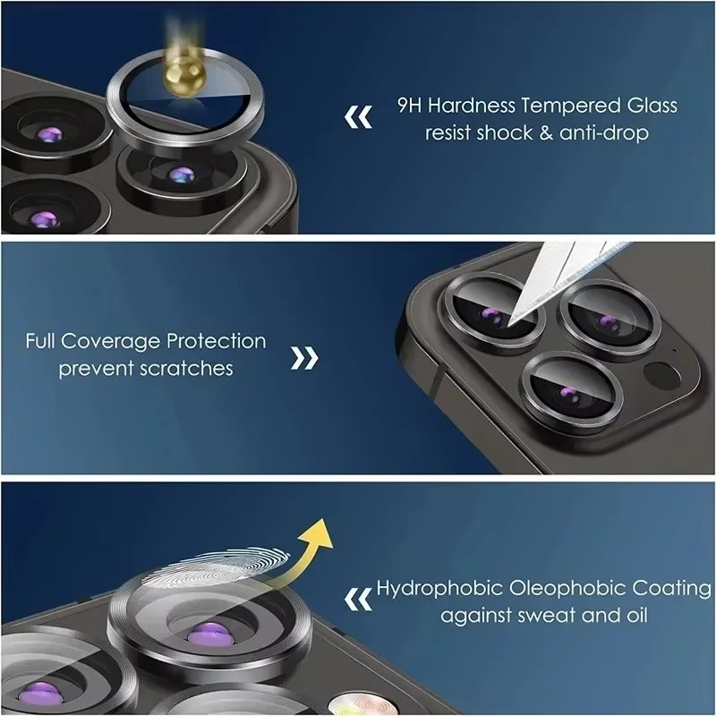 IPhone 15 Pro Max/ IPhone 15 Pro  - Lentilles Protection d'Objectif Caméra
