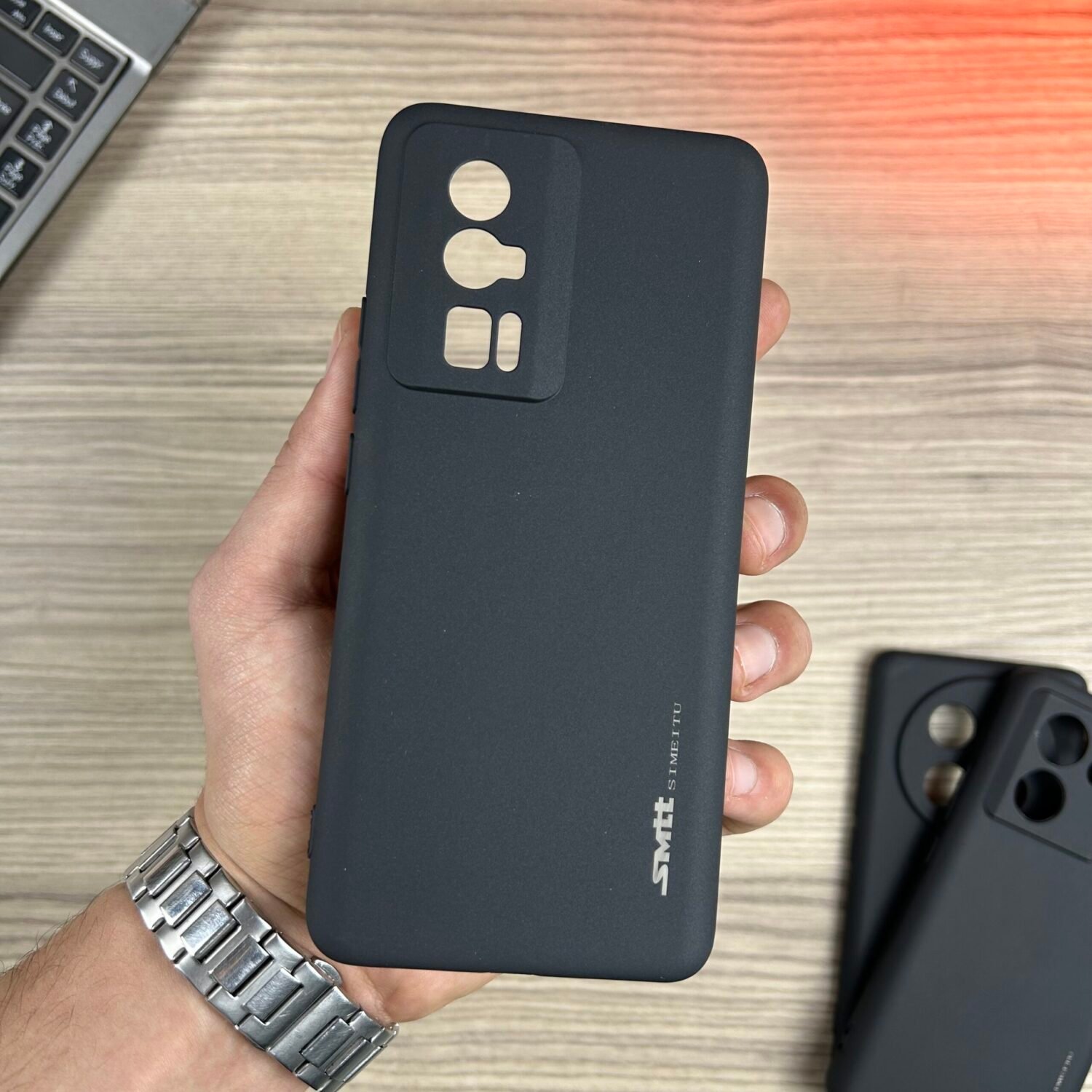 Poco F5 Pro- Coque en Silicone Noir Originale SIMEITU