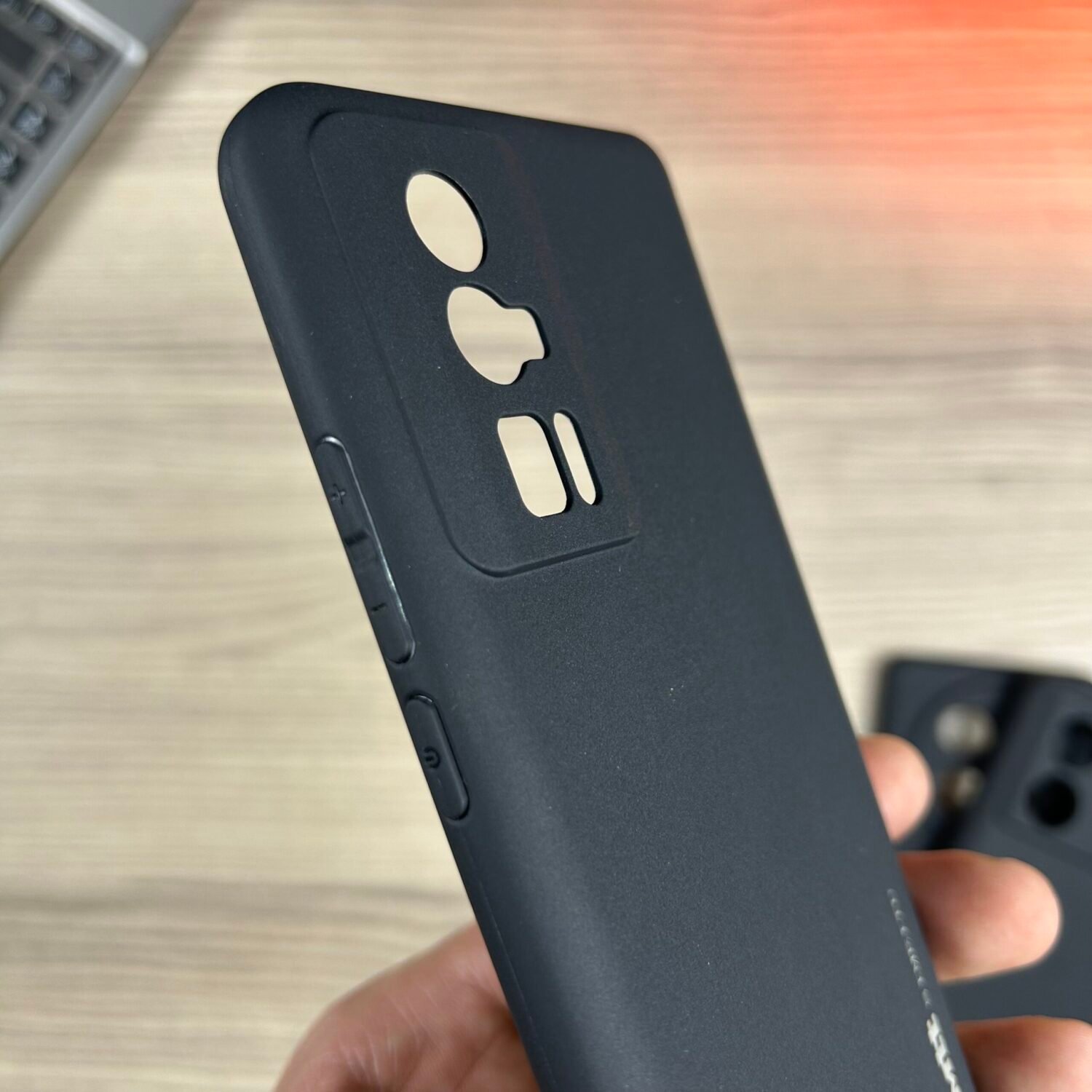 Poco F5 Pro- Coque en Silicone Noir Originale SIMEITU