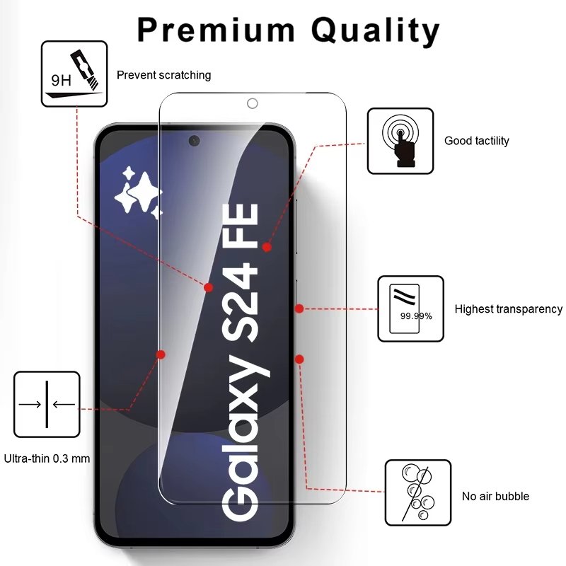 Galaxy S24 Fe - Protection d'écran En Verre Incurvé ( Glass )