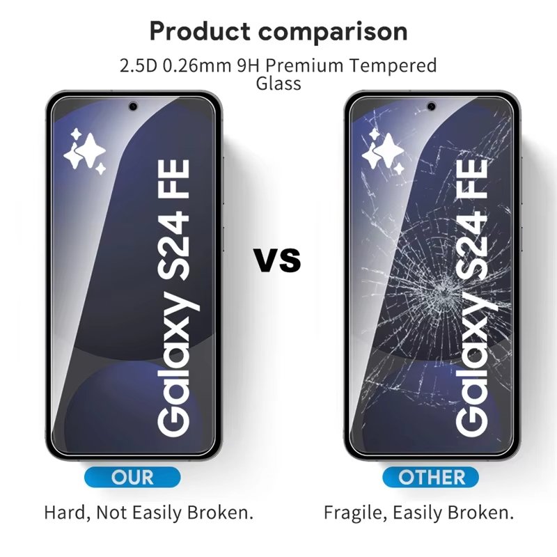 Galaxy S24 Fe - Protection d'écran En Verre Incurvé ( Glass )