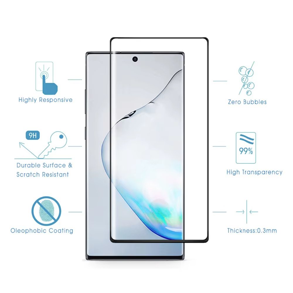 Galaxy S10 5G - Protection d'écran En Verre Incurvé ( Glass )
