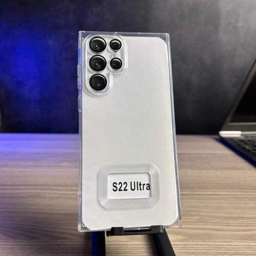 Galaxy S22 Ultra - Coque Transparente en TPU Avec Protection de Caméra