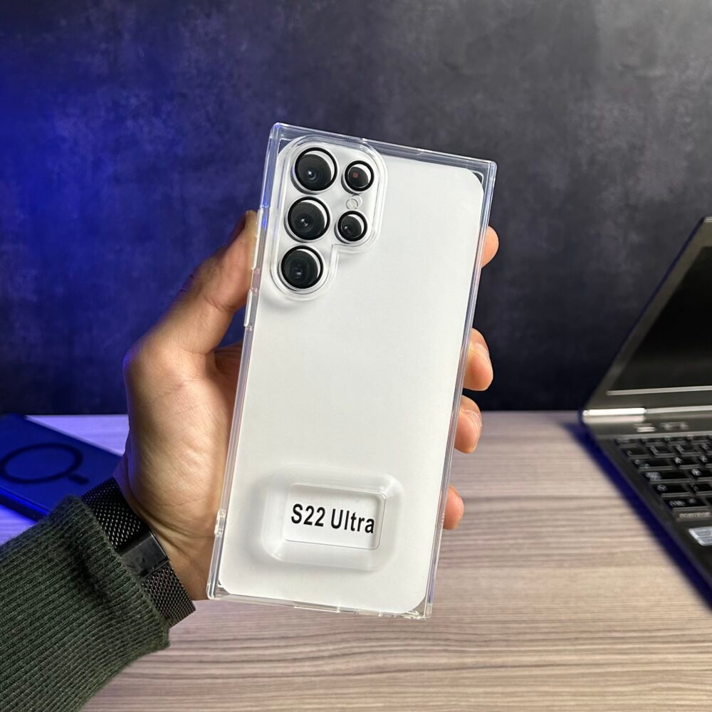 Galaxy S22 Ultra - Coque Transparente en TPU Avec Protection de Caméra