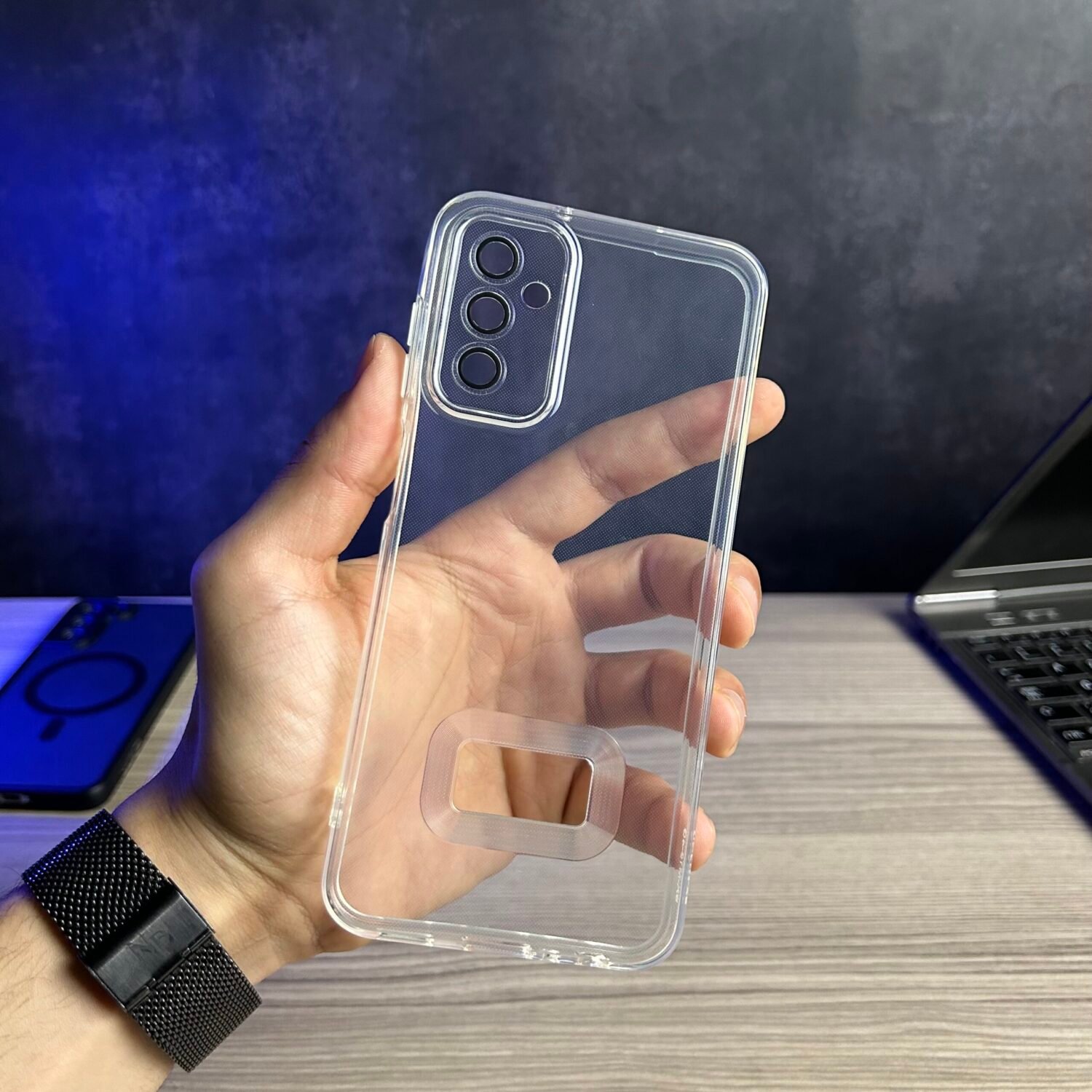 Galaxy F13/M13 - Coque Transparente en TPU Avec Protection de Caméra