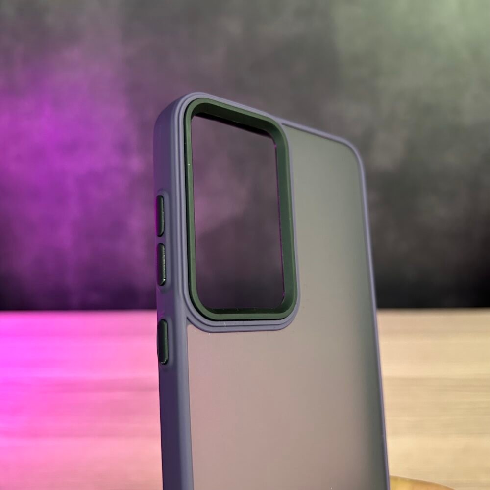 Galaxy S24 Fe - Coque Transparente en Silicone Fumé Avec Bordure Mat