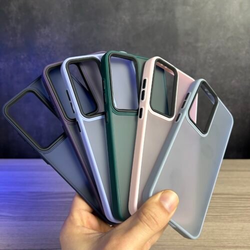 Galaxy S24 Fe - Coque Transparente en Silicone Fumé Avec Bordure Mat