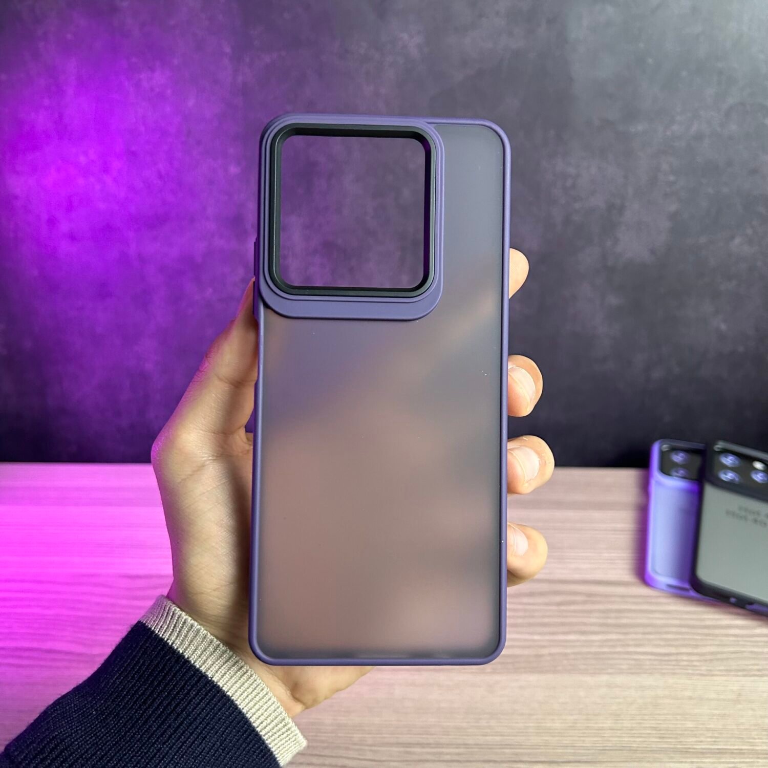 Infinix Hot 40 / Hot 40 Pro - Coque Transparente en Silicone Fumé Avec Bordure Mat