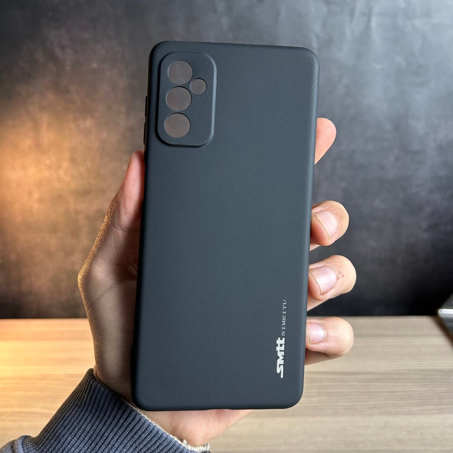 Galaxy M52 5G - Coque en Silicone Noir Originale SIMEITU