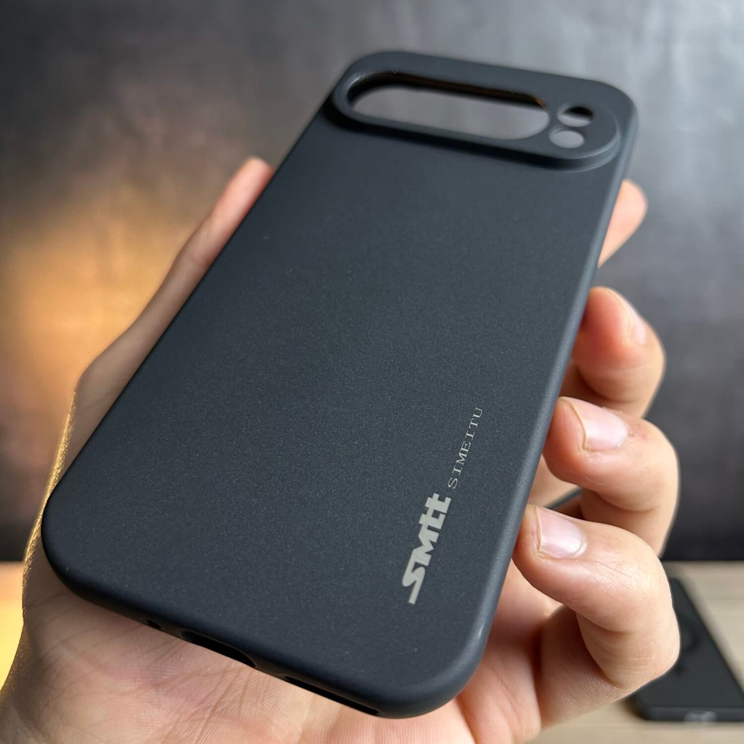 Pixel 9 Pro - Coque en Silicone Noir Originale SIMEITU