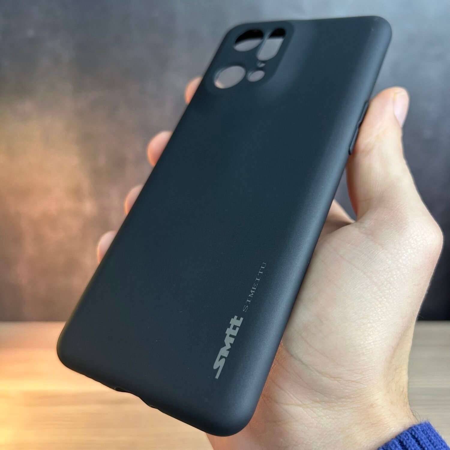 Oppo Find X5 Pro - Coque en Silicone Noir Originale SIMEITU