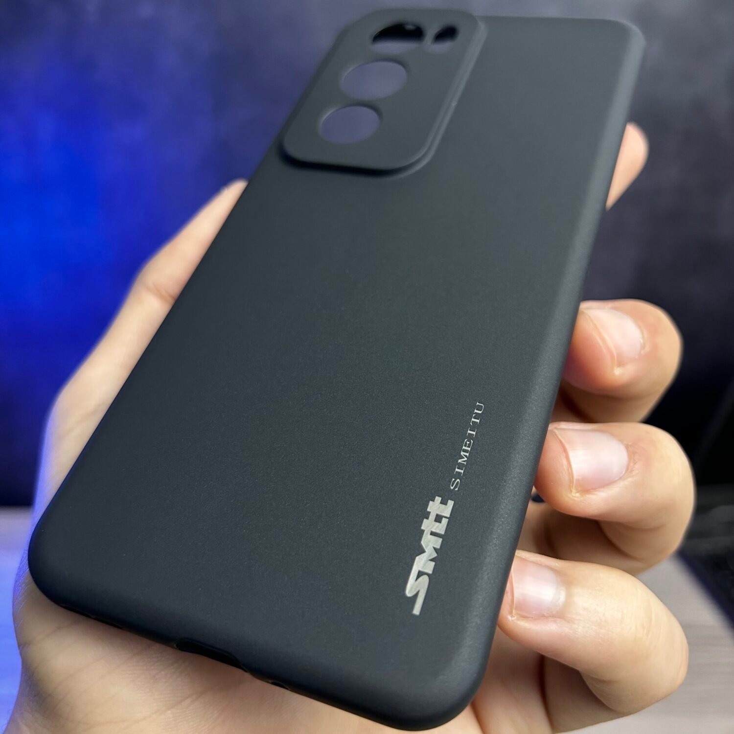 Reno 12 Pro 5G - Coque en Silicone Noir Originale SIMEITU
