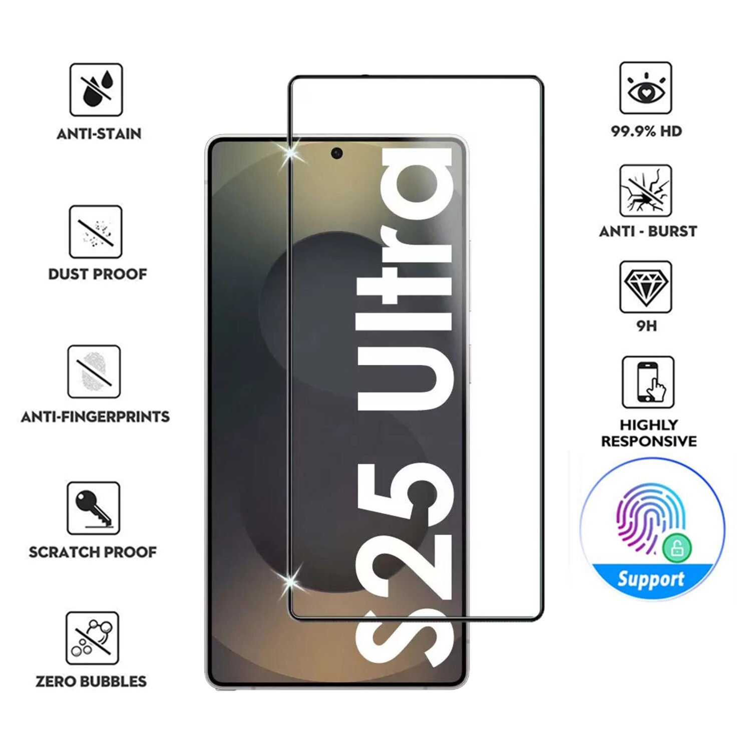 Galaxy S25 Ultra - Protection d'écran En Verre  ( Glass )