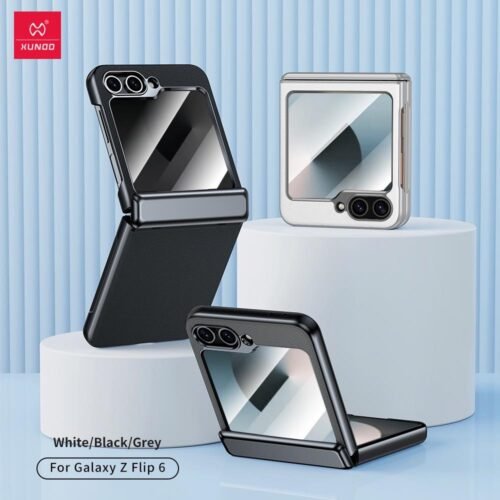 Galaxy Z Flip 6 - Coque Magnétique Originale Xundd Roc en Cuir Végane