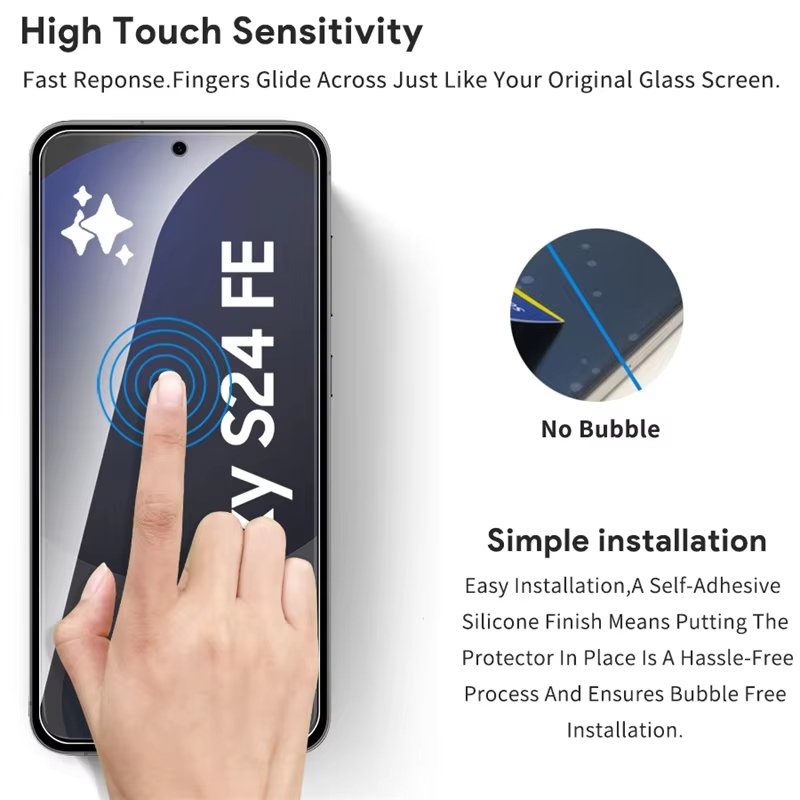 Galaxy S24 Fe - Protection d'écran En Verre Incurvé ( Glass )