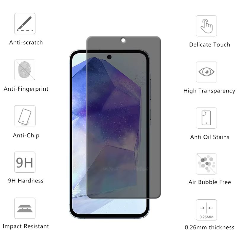 Galaxy A35/A55 - Protection d'écran Anti-Espion en Verre ( Glass )