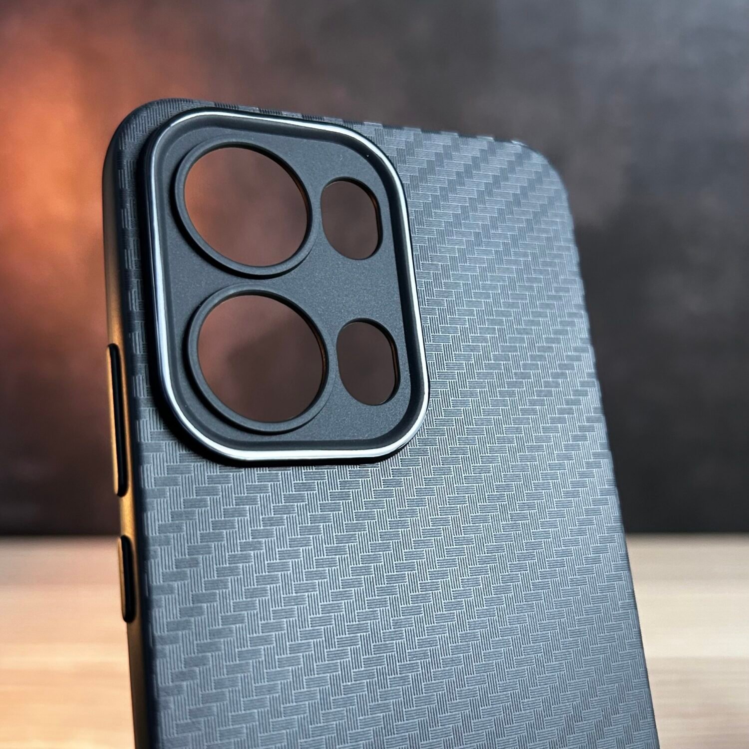 Reno 13 Pro - Coque En Silicone Effet Fibre De Carbone