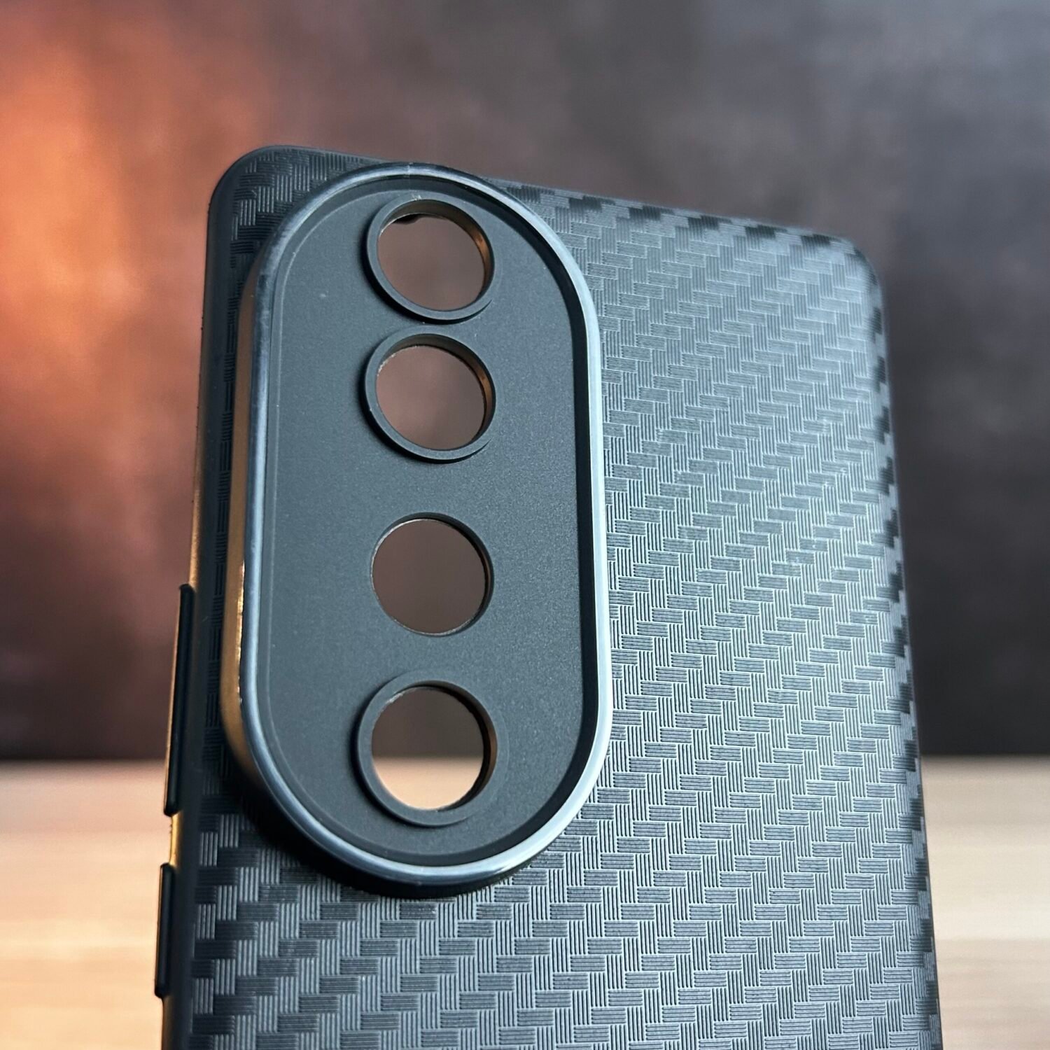 Photo 04-03-2025 5 32 26 AM Vivo V40 - Coque En Silicone Effet Fibre De Carbone