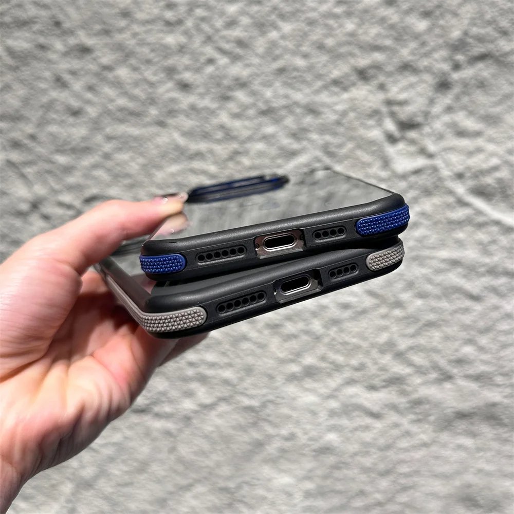 Coque Haut de gamme Magsafe dos Mat Fumé Avec Support
