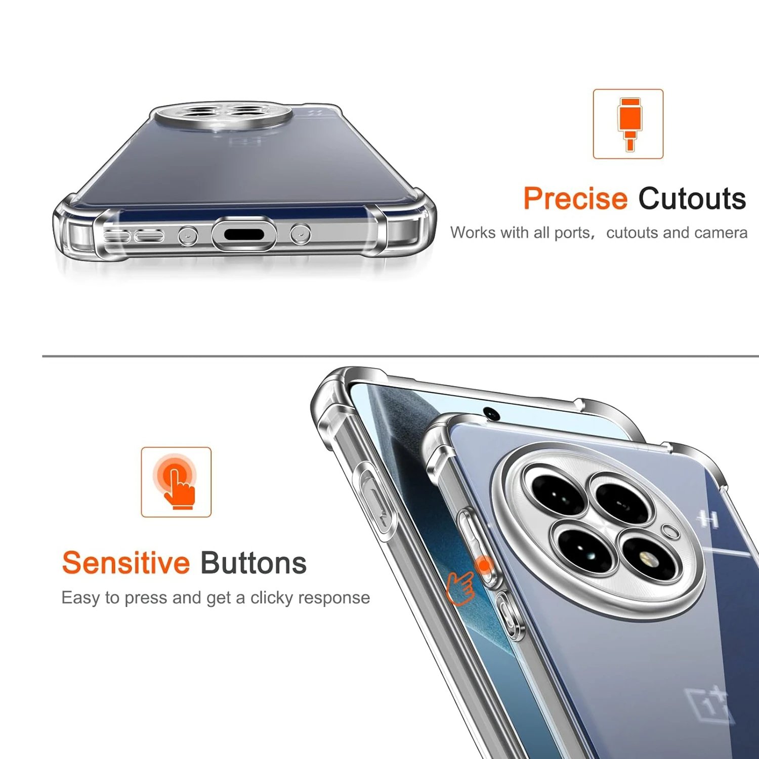 Oneplus Ace 2 Pro - Coque Transparente SIMEITU
