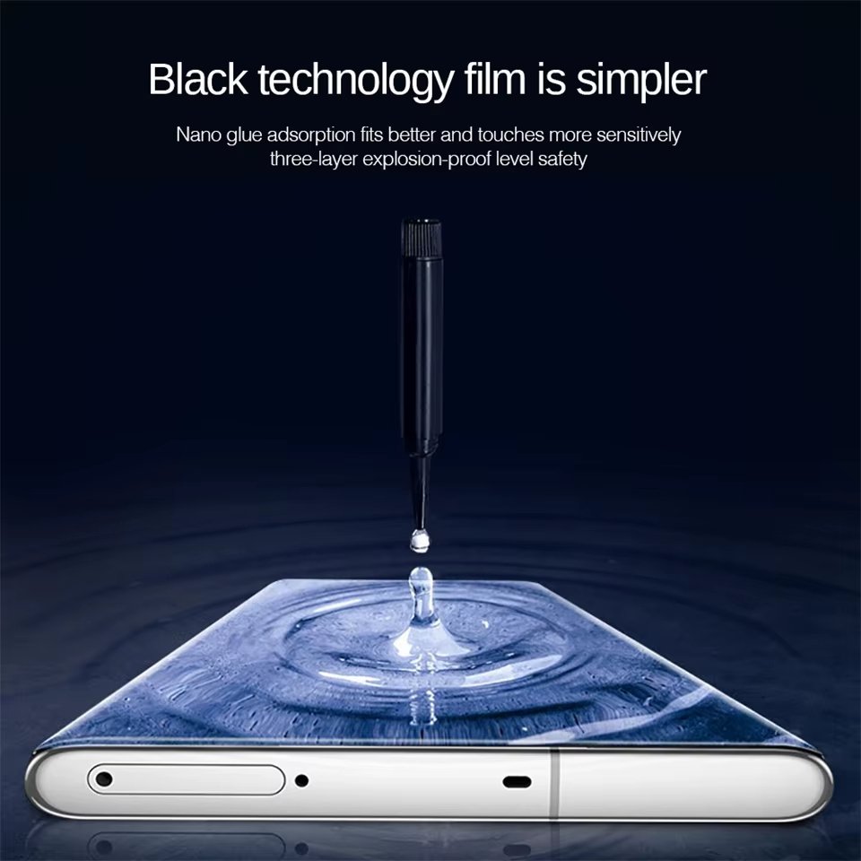 Oneplus 7 Pro - Protection d'écran En Verre Incurvé ( UV Glass )