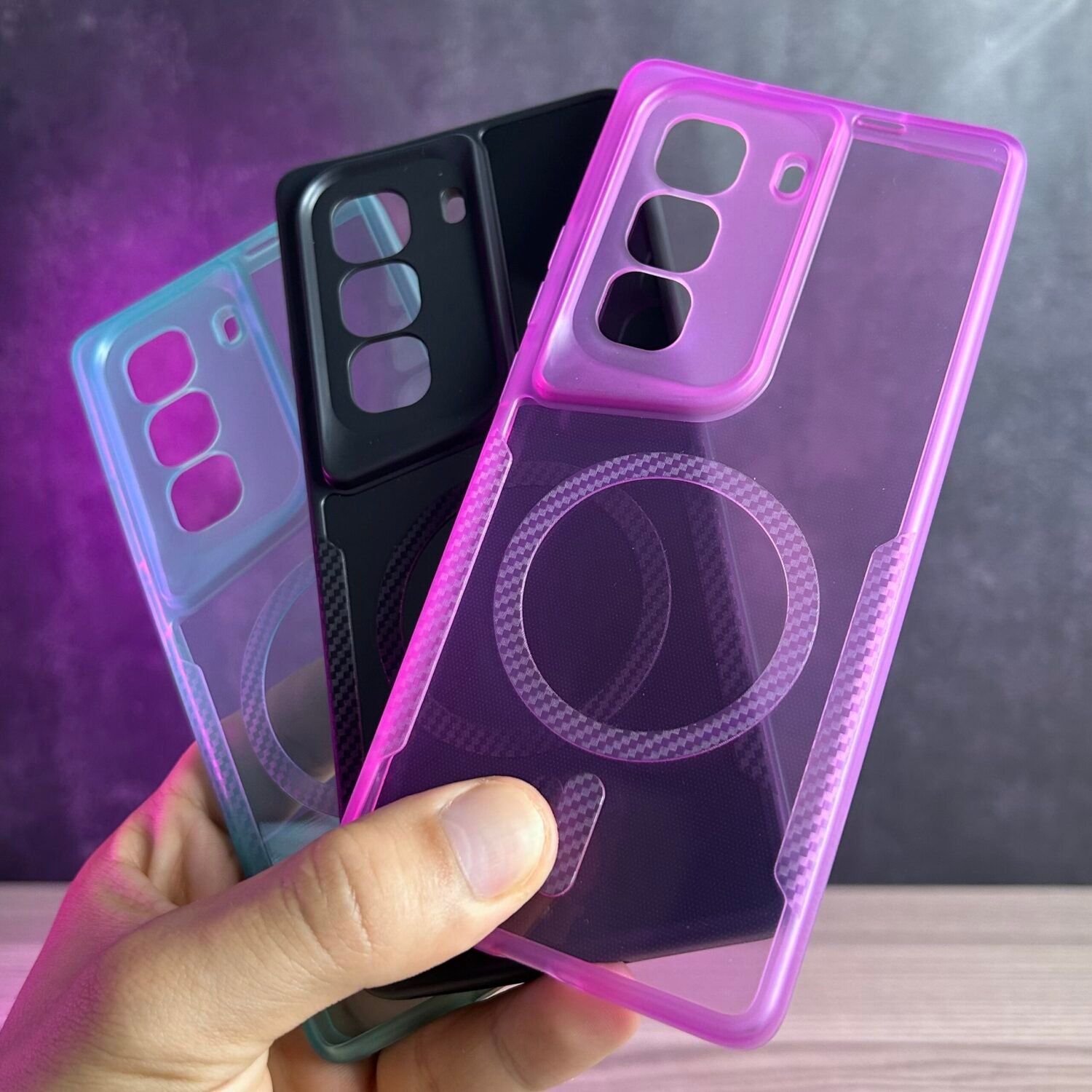 Photo 08-06-2025 4 14 22 PM (1) Infinix Hot 50 Pro Plus - Coque En Silicone Fumée Colorée