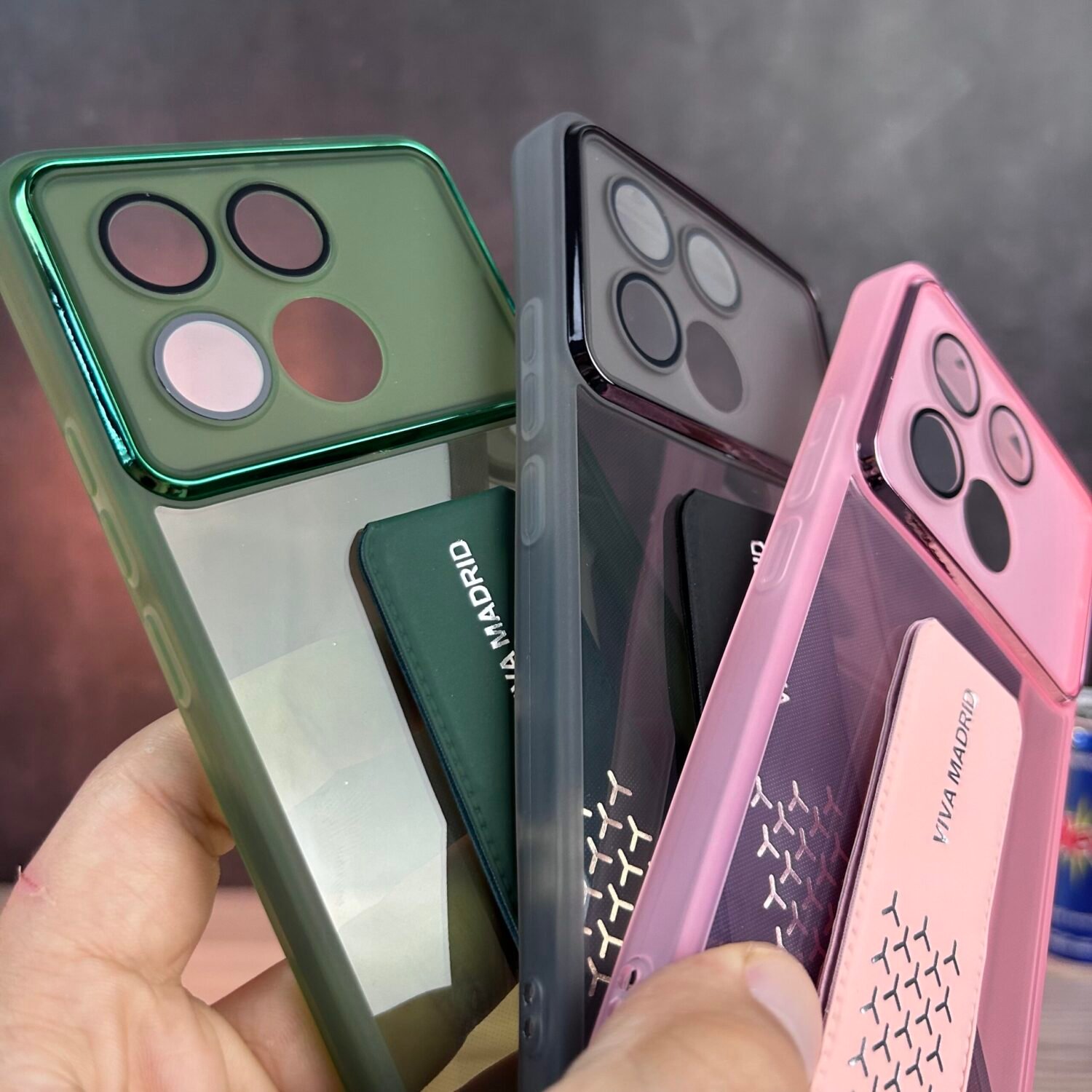 Photo 08-06-2025 5 01 46 PM Poco X6 Pro - Coque Transparente Fumée à Sangle de Support