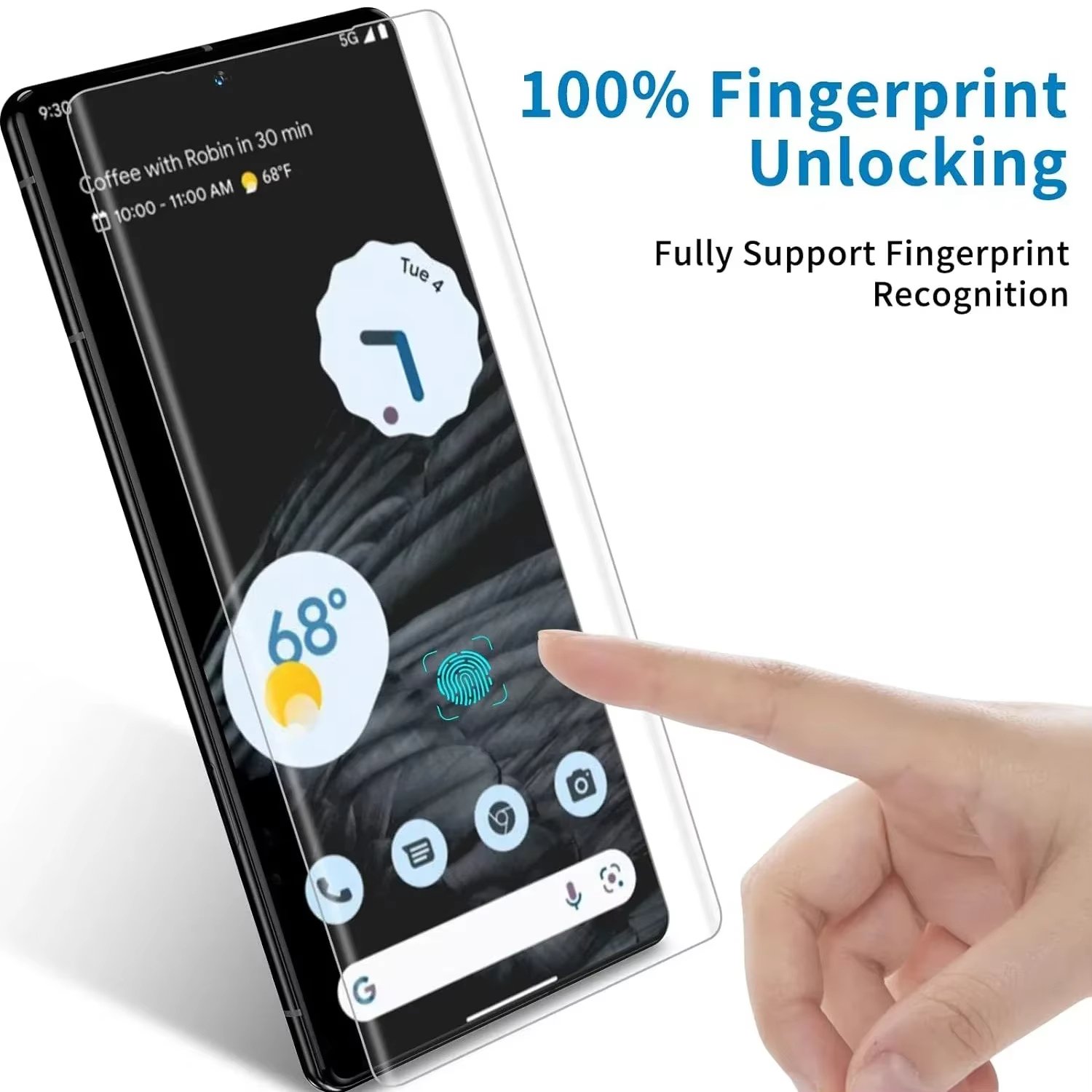 Pixel 8 Pro - Protection d'écran En Verre Incurvé ( UV Glass )