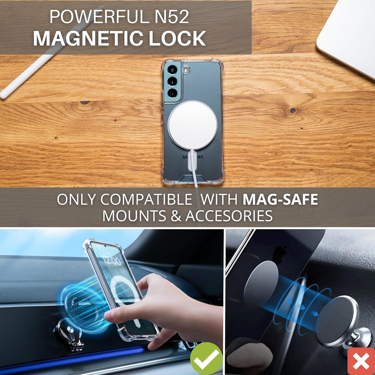 Galaxy S21 Ultra - Coque Magsafe Transparente