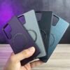 Galaxy S25 Ultra - Coque Haut De Gamme Magnétique En Cuir PU Avec Bordure Noir