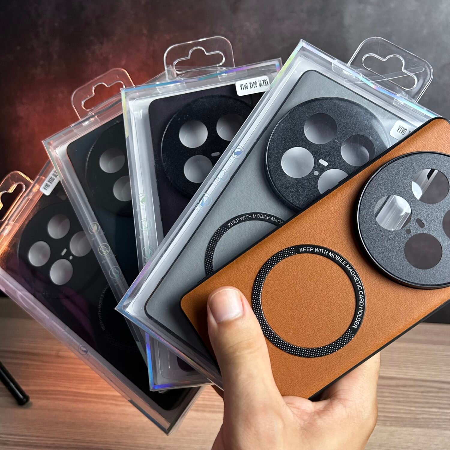 Vivo X100 Ultra - Coque Haut De Gamme Magnétique En Cuir PU Avec Bordure Noir