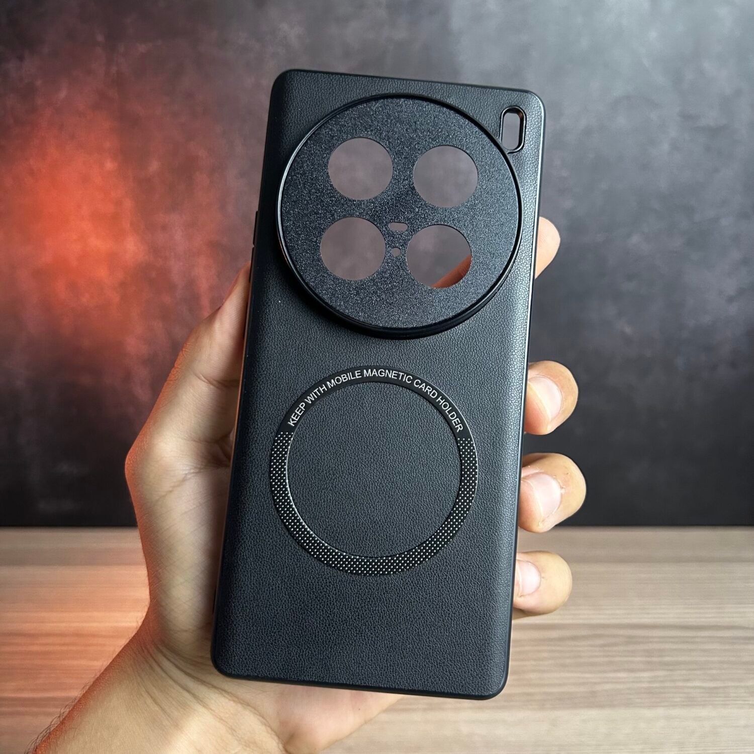 Vivo X100 Ultra - Coque Haut De Gamme Magnétique En Cuir PU Avec Bordure Noir