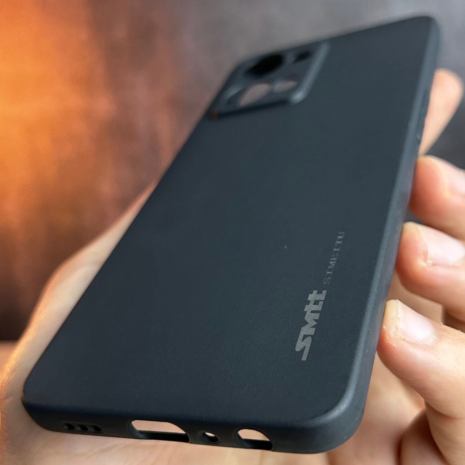 Realme GT 6 (Chine) - Coque en Silicone Noir Originale SIMEITU