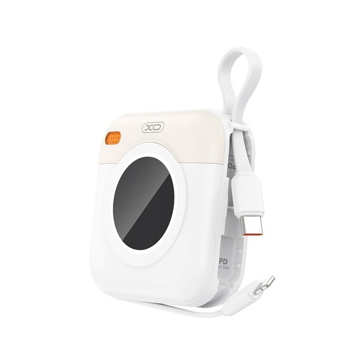 PowerBank Compacte Xo Originale 10000mAh avec Recharge Rapide et Cables Intégrés