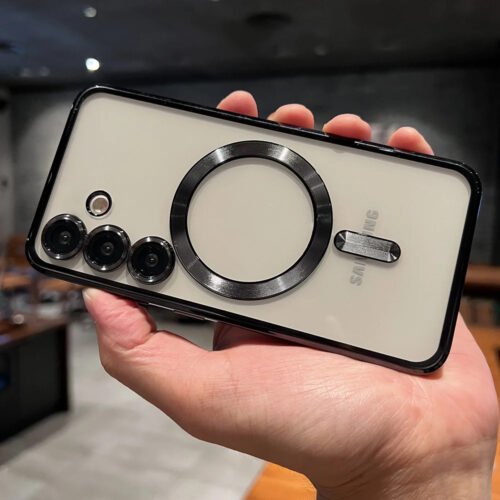 Galaxy A15 4G/5G - Coque Transparente Magsafe finition Plaquée