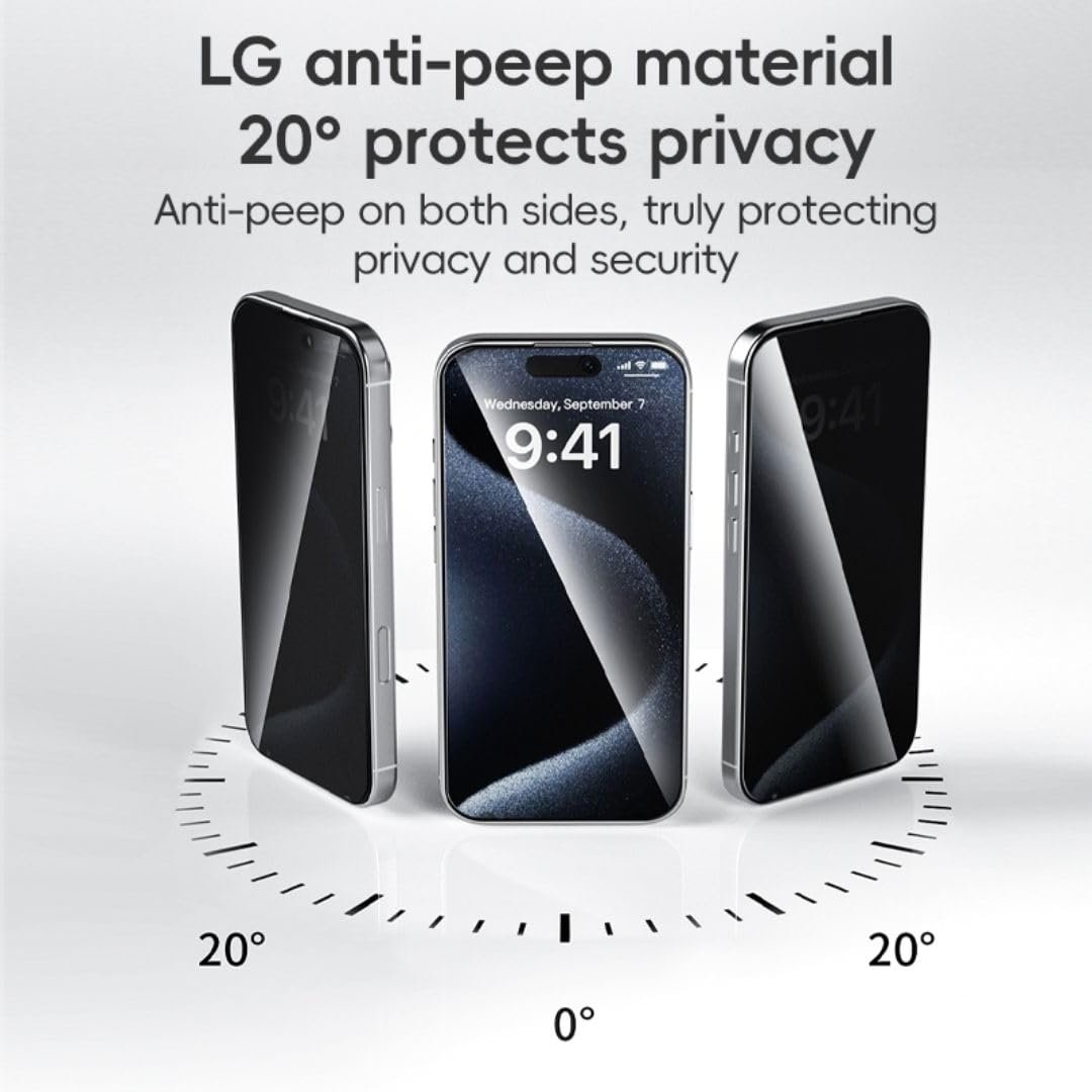 iPhone 16 Pro Max - Protection d'écran Anti-Espion Kuzoom Originale ( Privacy Glass )