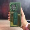 OnePlus 11R - Coque Transparente Fumée à Sangle de Support