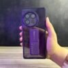 OnePlus 12R - Coque Transparente Fumée à Sangle de Support