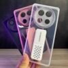 Honor X9C - Coque Transparente Fumée à Sangle de Support