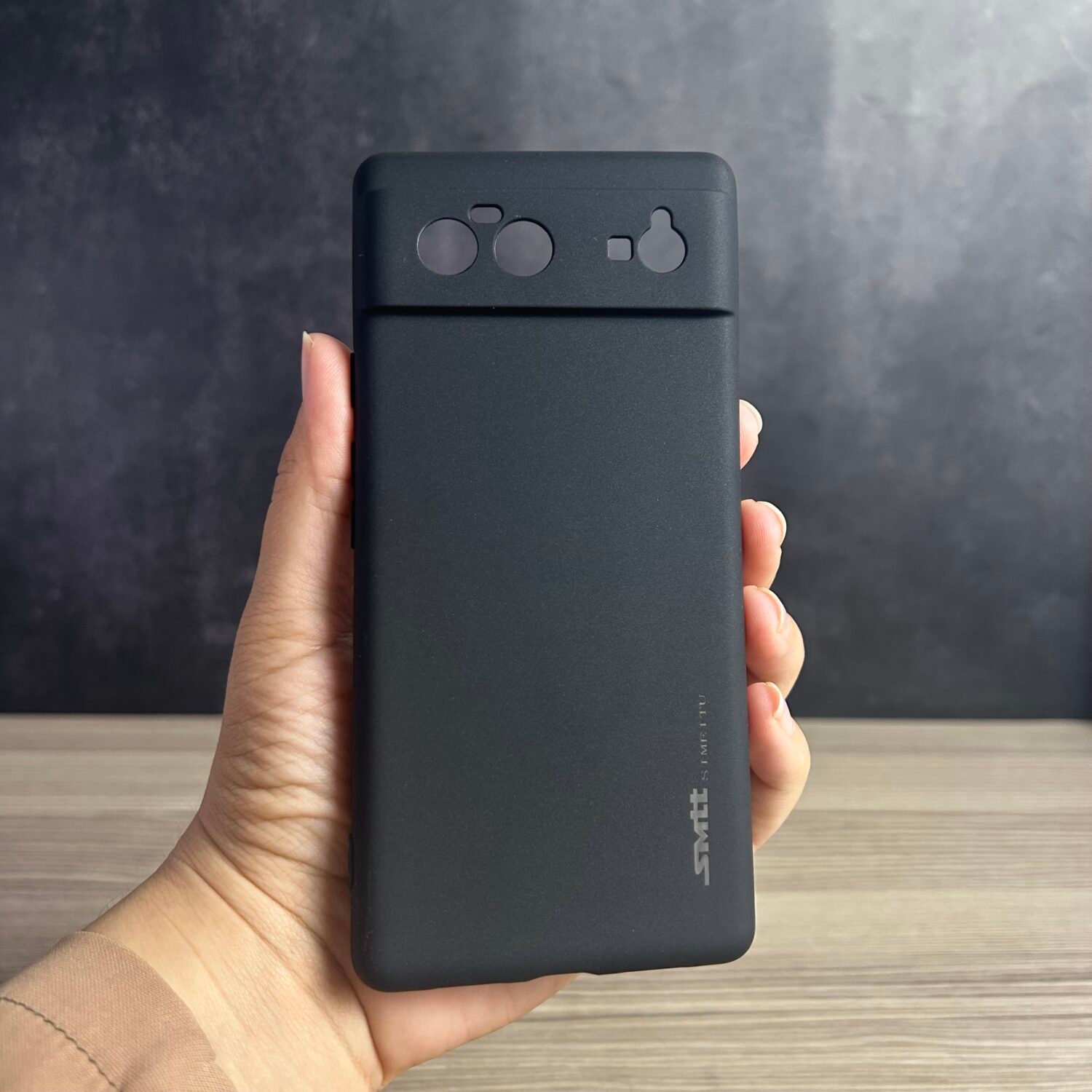 Pixel 6 - Coque en Silicone Noir Originale SIMEITU V1