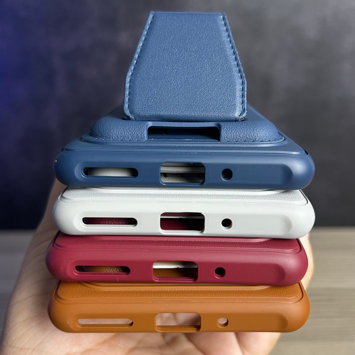 OnePlus 12R - Coque en Silicone Rigide avec Etui Porte Cartes et Support Intégré