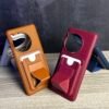 OnePlus 12R - Coque en Silicone Rigide avec Etui Porte Cartes et Support Intégré