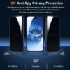 3 iPhone 13 Pro Max - Protection d'Ecran Anti-Espion En Verre ( Privacy Glass )