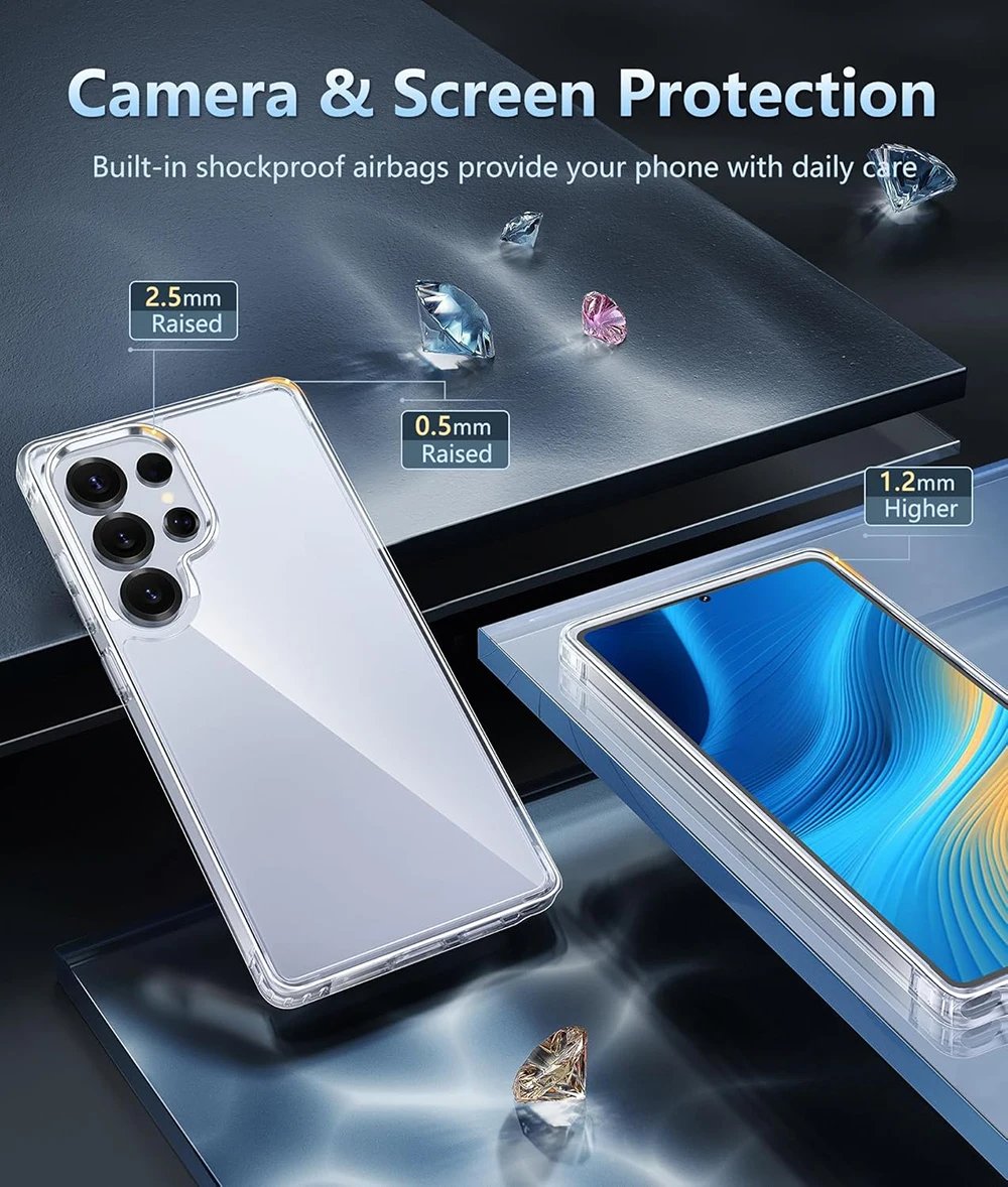 Galaxy S25 ultra - Coque Transparente en PC Rigide