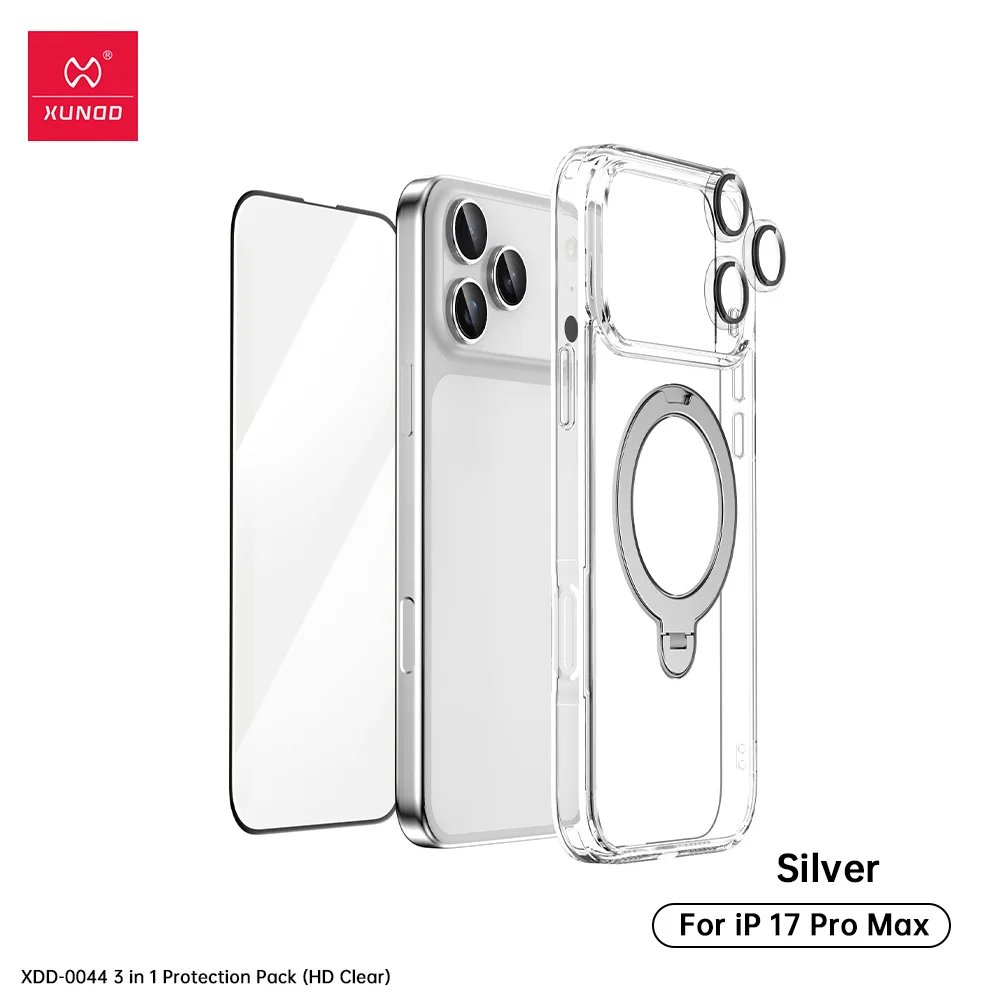 iPhone 17 Pro Max - Pack de Protection 3 en 1 Original Xundd