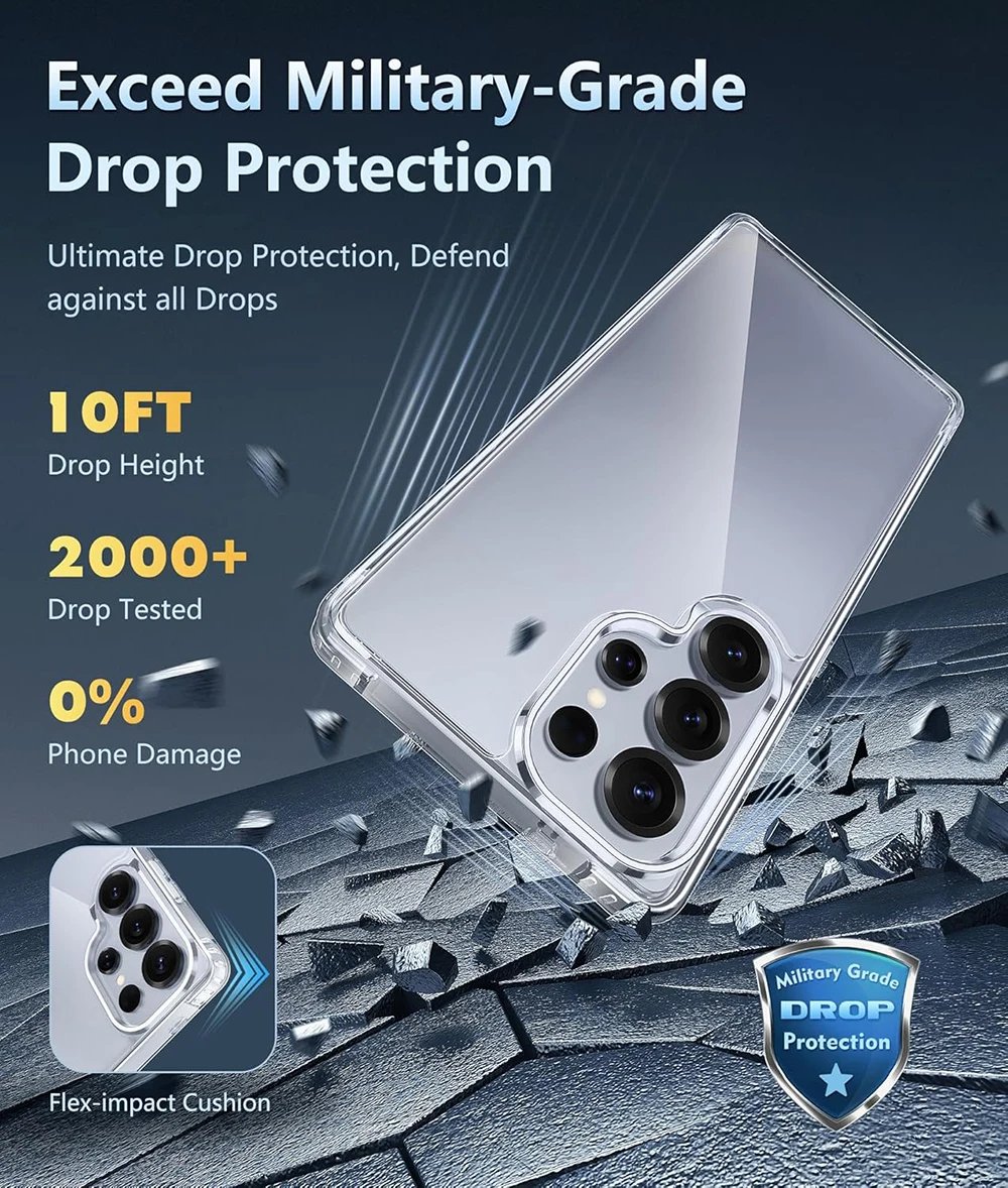 Galaxy S25 ultra - Coque Transparente en PC Rigide