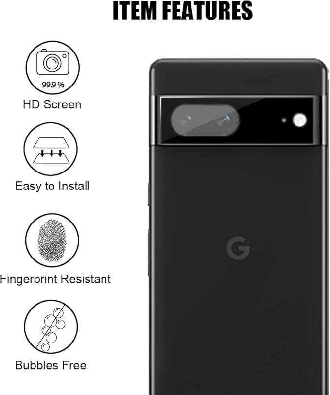 Pixel 7 - Lentilles Protection d'Objectif Caméra