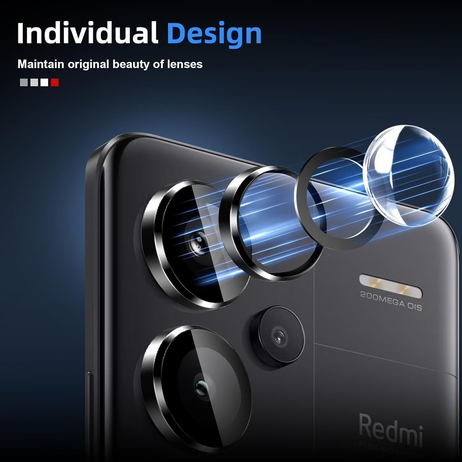 Redmi Note 13 Pro Plus 5G - Lentilles Protection d'Objectif Caméra