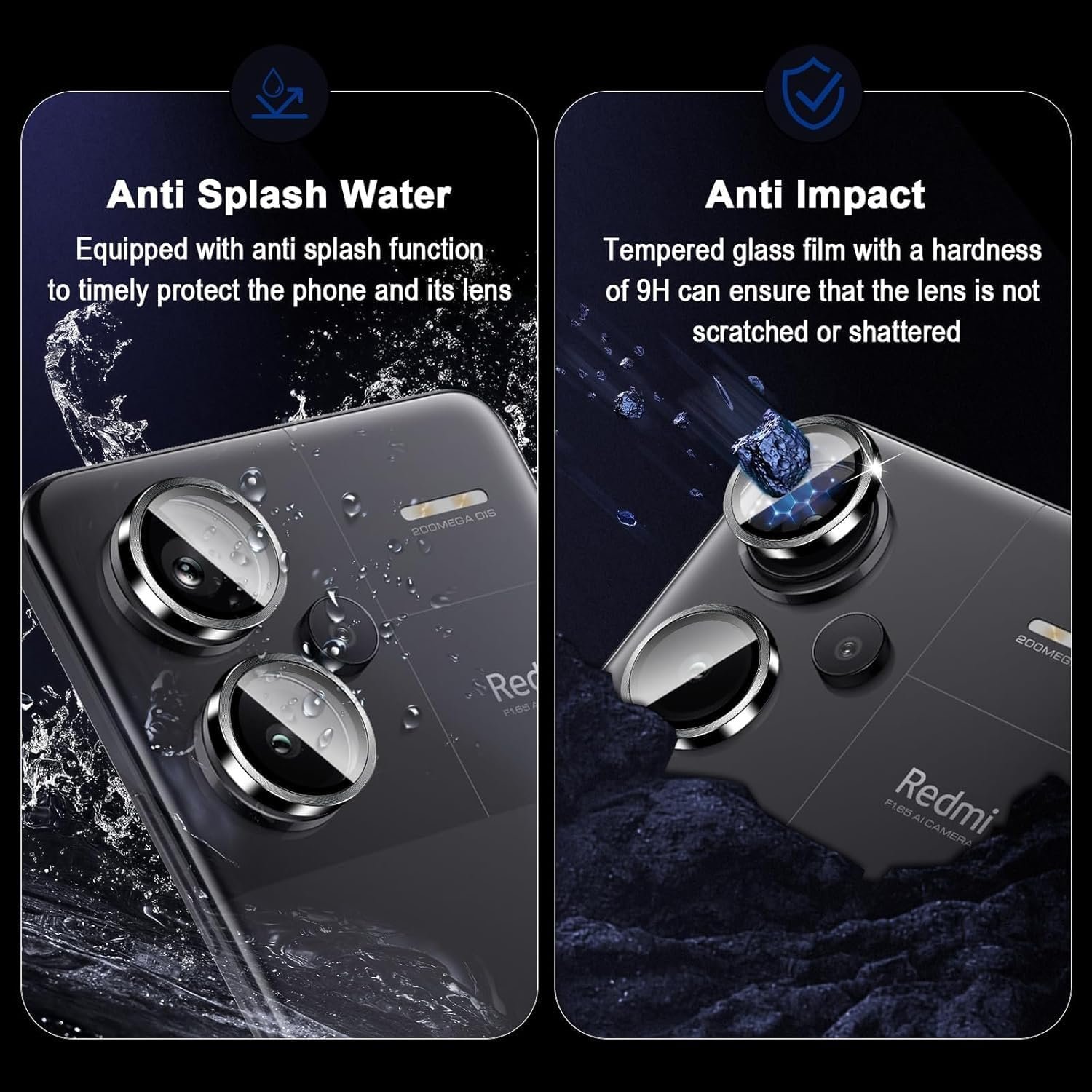 Redmi Note 13 Pro Plus 5G - Lentilles Protection d'Objectif Caméra