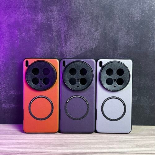 Vivo X200 Ultra - Coque Haut De Gamme Magnétique En Cuir PU Avec Bordure Noir